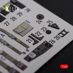 KELIK K48087 TBF-1C interior 3D decals for Academy kit 1/48 – image 4