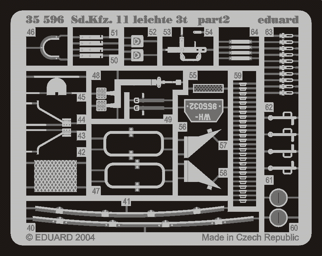 Eduard 35596 Sd. Kfz.11 leichte 3t (AFV CLUB) 1/35 – zdjęcie 2