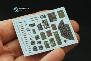 Quinta Studio QD35127 Nakajima B5N2 Kate 3D-Printed coloured Interior on decal paper (Border Model) 1/35 – zdjęcie 3