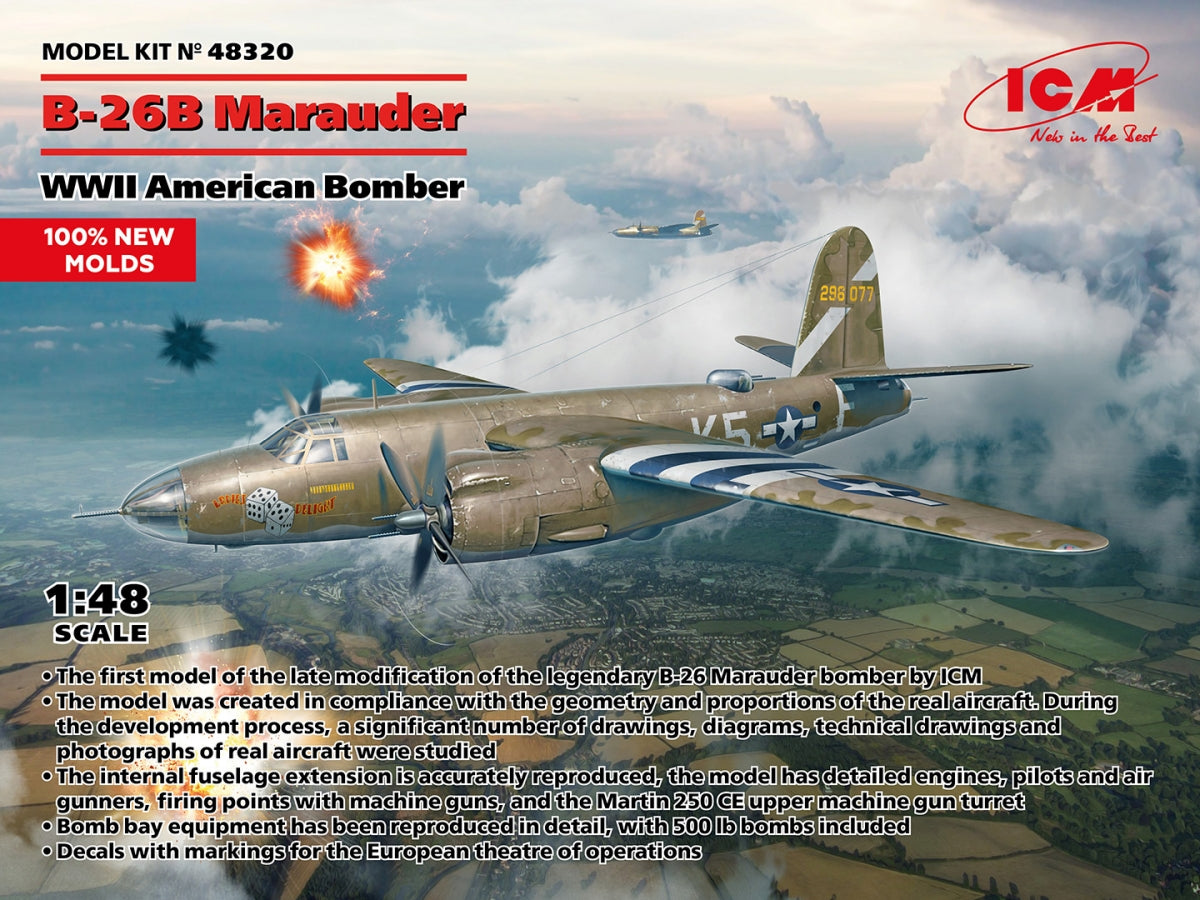 ICM 48320 B-26B Marauder WWII American Bomber 1/48 – image 2