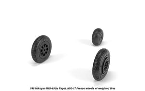 Armory Models AW48033 Mikoyan MiG-15bis Fagot (late) / MiG-17 Fresco wheels w/ weighted tires 1/48 – image 4