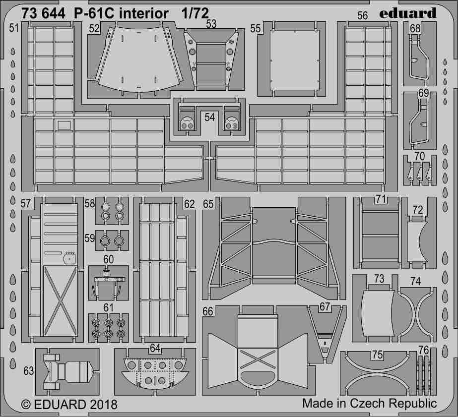 Eduard 73644 P-61C interior HOBBY BOSS 1/72 – image 2