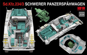 Rye Field Model 5134 Sd.Kfz. 234/3 Schwerer Panzerspahwagen 7.5cm Stummel 1/35 – zdjęcie 4