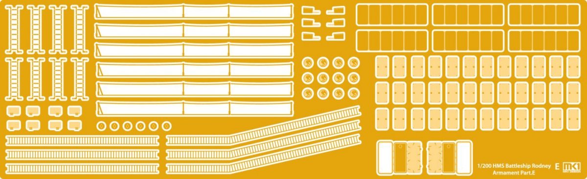 MK1 Design MD-20013 HMS Rodney DX Pack 1/200 – zdjęcie 2