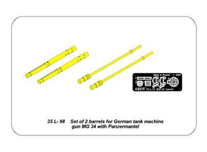 Aber 35L-098 Set of 2 barrels for German tank machine gun MG 34 with Panzermantel 1/35 – image 8