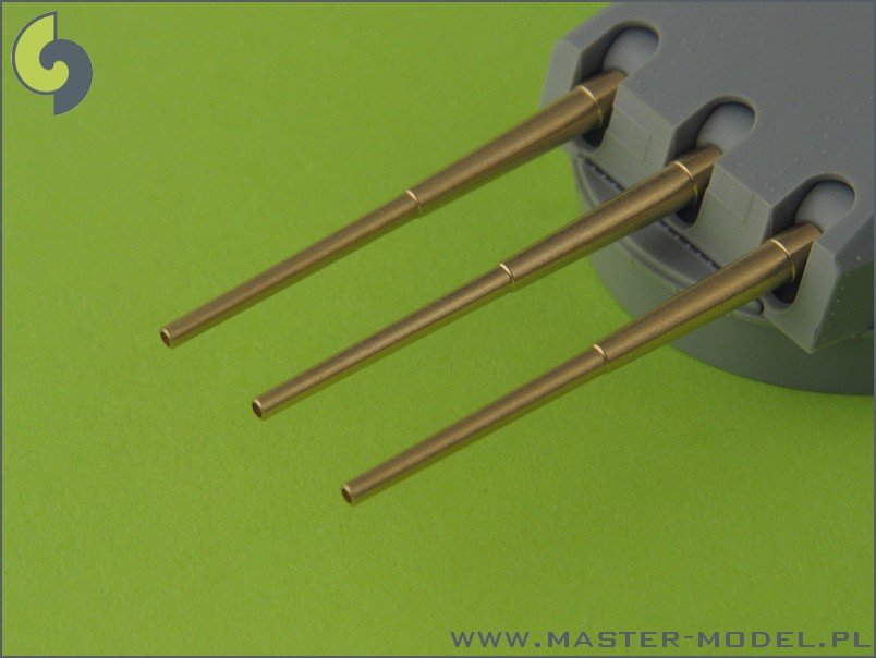 Master SM-350-057 Scharnhorst armament without blastbags - 28cm (9pcs), 15cm (12pcs), 10,5cm (14pcs) barrels – zdjęcie 6