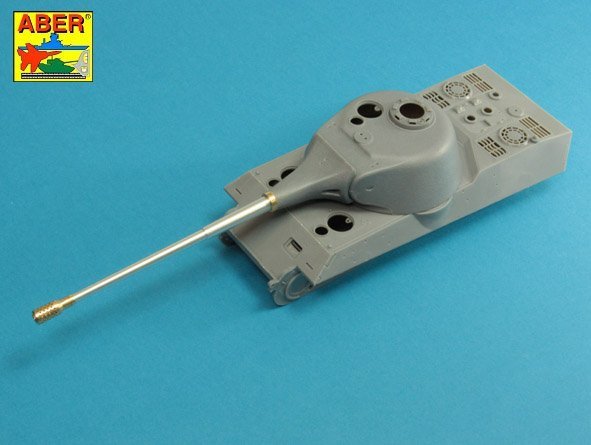 Aber 35l-232 10,5cm KwK L/70 barrel with perforated muzzle brake for German Pz.Kpfw. VII Lowe or VK 7201(K) 1/35 – zdjęcie 4