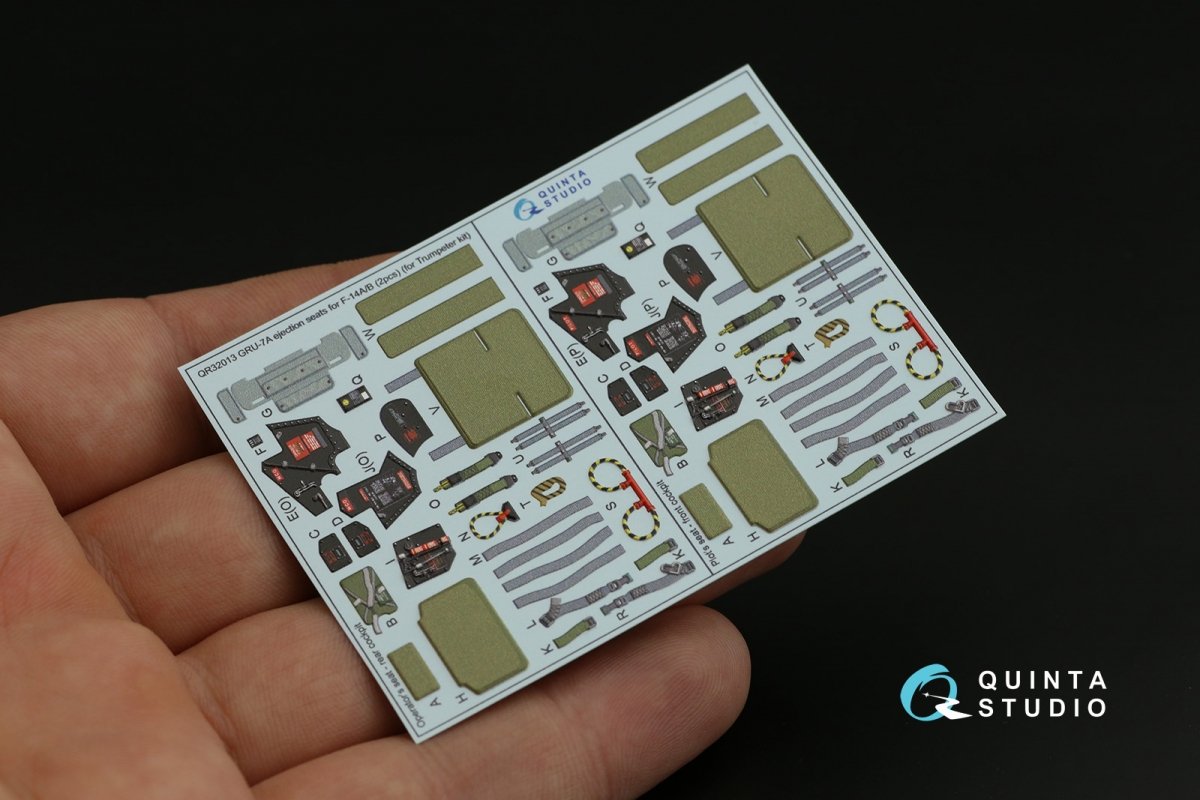 Quinta Studio QR32013 GRU-7A ejection seats F-14A/B (2 pcs) ( Trumpeter ) 1/32 – image 11