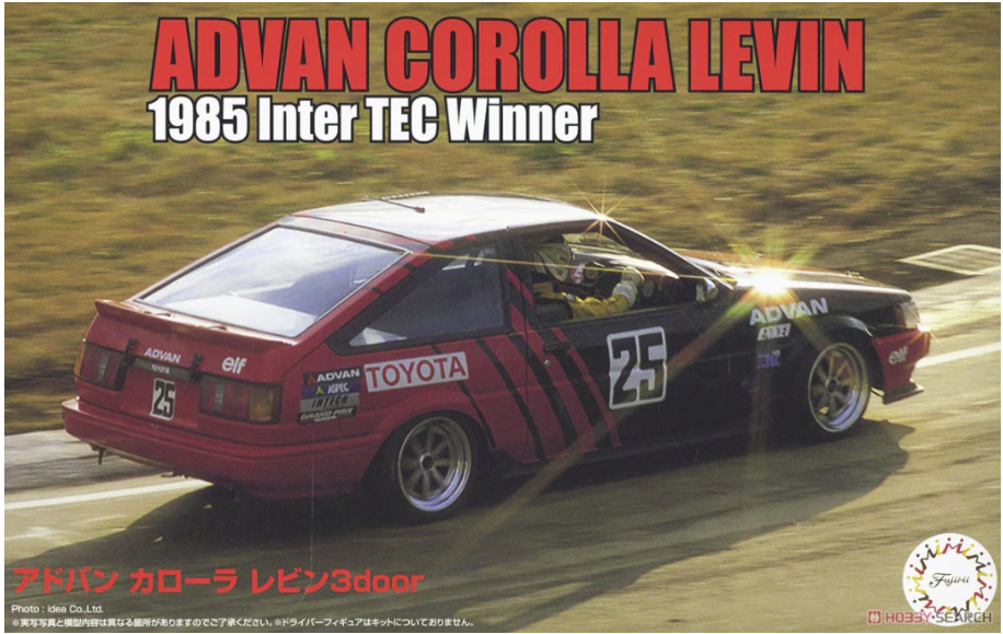 Fujimi 046914 ADVAN Corolla Levin 3door 1985 Inter TEC Winner 1/24