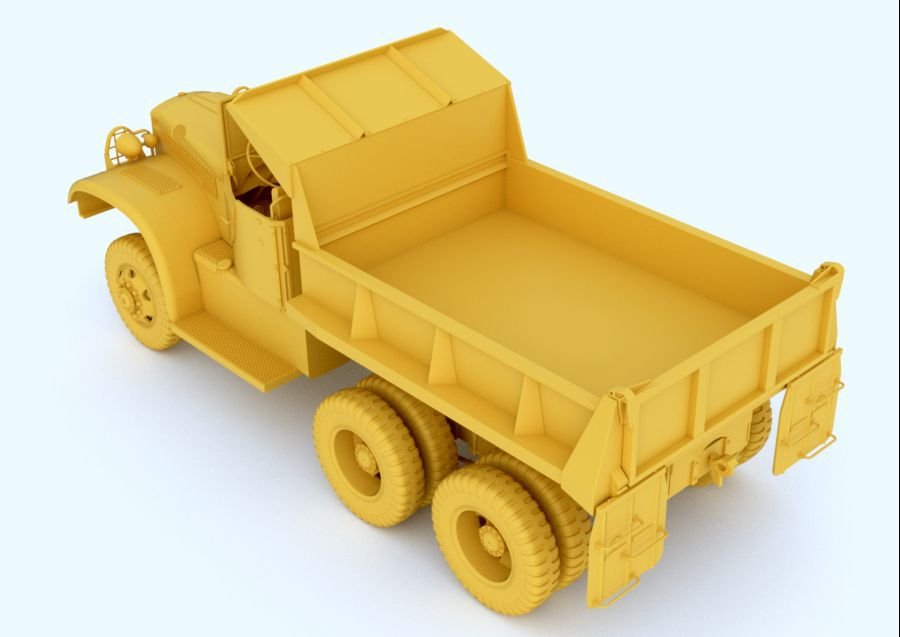 Mirror Model 35806 US Diamond T 972 Dump Truck Late open Cab 1/35 – image 4