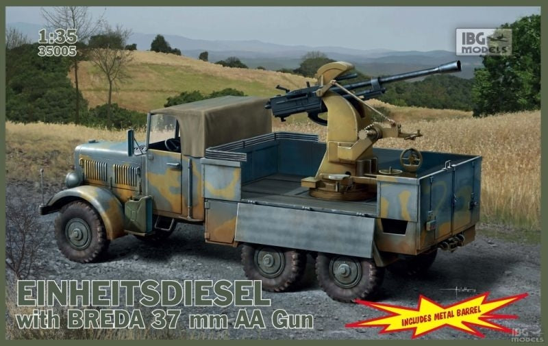 IBG 35005 Einheitsdiesel with Breda 37mm AA Gun 1/35