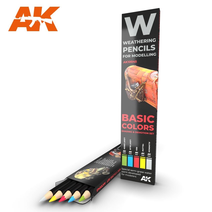AK Interactive AK10045 BASIC COLORS: SHADING & DEMOTION SET