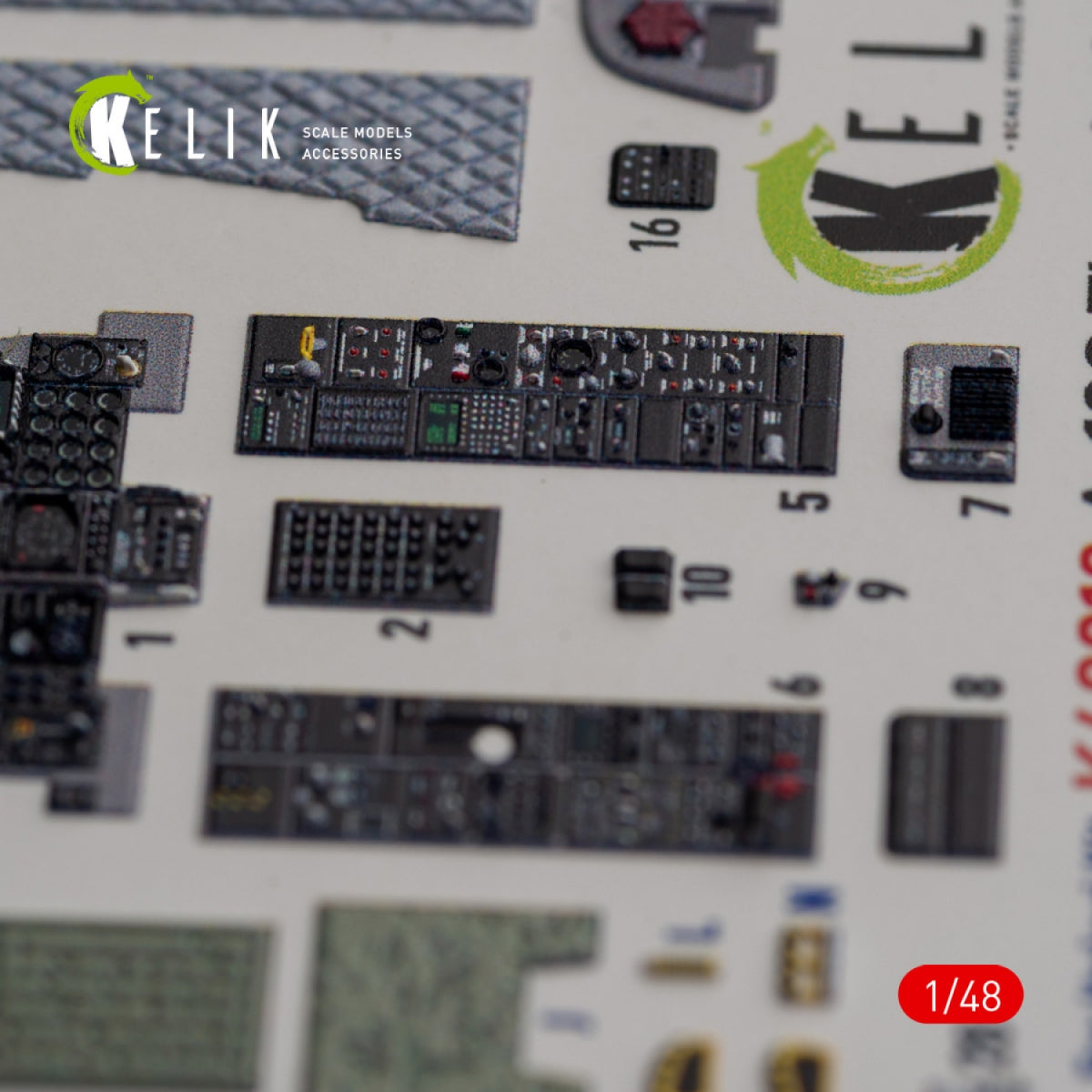 KELIK K48018 A-10C &amp;quot;Thunderbolt II&amp;quot; interior 3D decals for Italeri kit 1/48 – zdjęcie 3