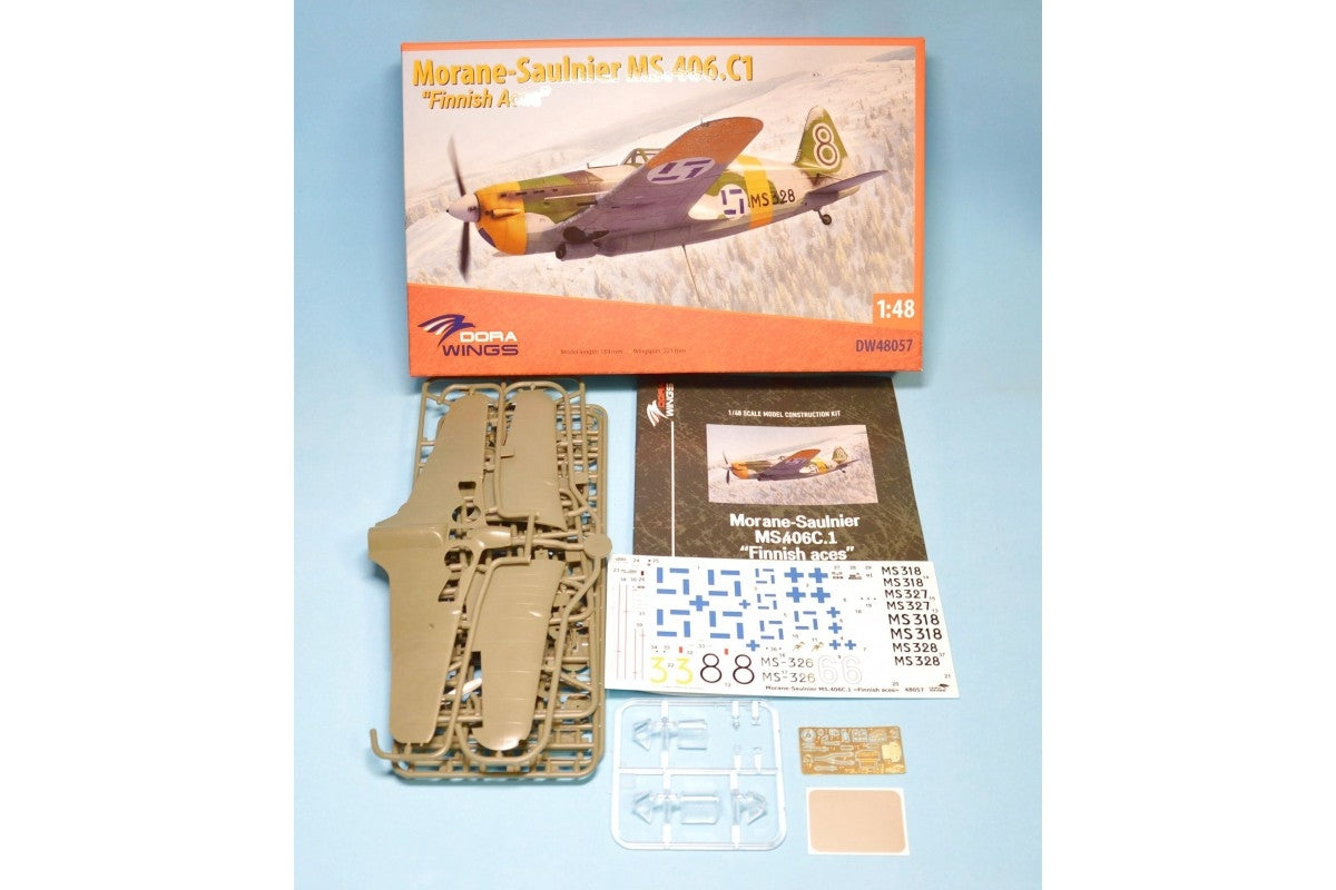 Dora Wings 48057 Morane-Saulnier MS.406.C1 - Finnish Aces 1/48 – zdjęcie 8