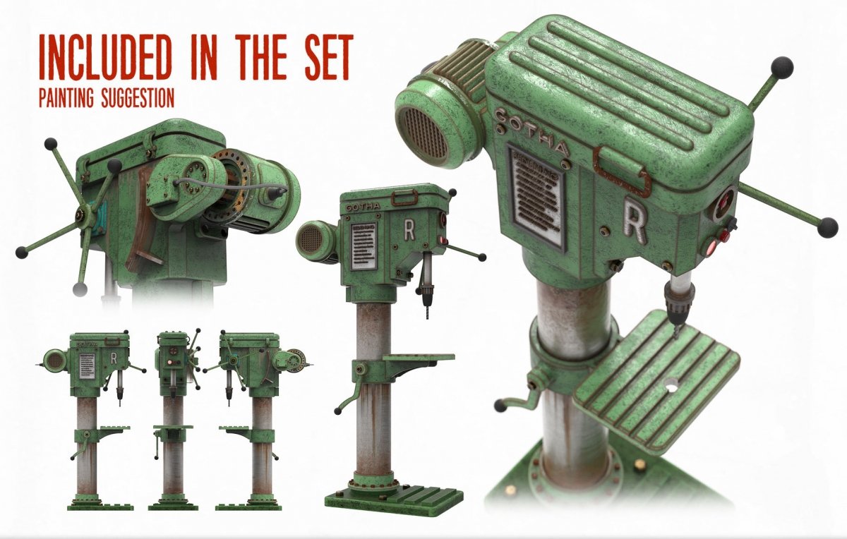 RT-Diorama 35658 Industrial Drill Press 1/35 – zdjęcie 2