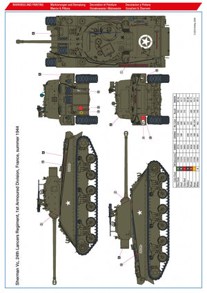 Hobby 2000 35008 Sherman Vc &amp;#39;Firefly&amp;#39; Polish 1st Armoured Division ( Rye Field Models + Cartograf )1/35 – zdjęcie 4
