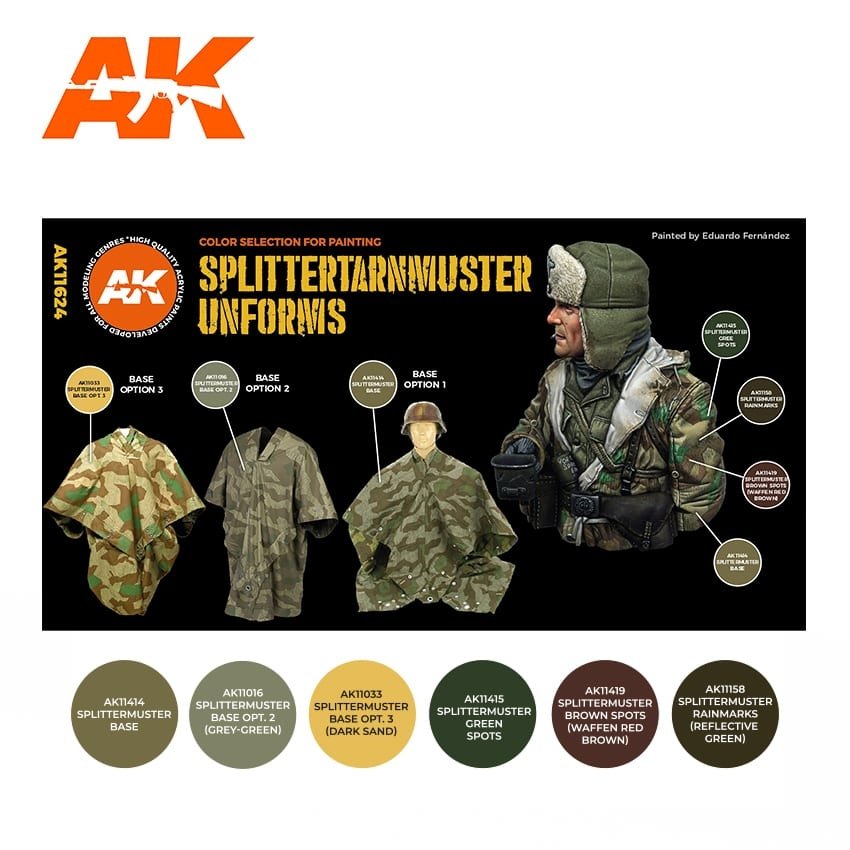 AK Interactive AK11624 SPLITTERTARNMUSTER UNIFORMS – image 2