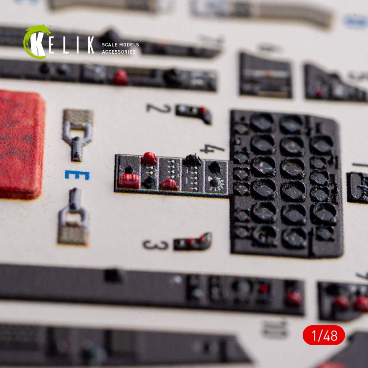 KELIK K48104 F-86A Saber - interior 3D decals for ClearProp kit 1/48 – image 4