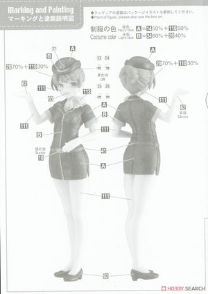 Hasegawa SP465 Egg Girls Collection 12 Sara Mayuki (CA) w/Airliner 1/20 – Bild 11