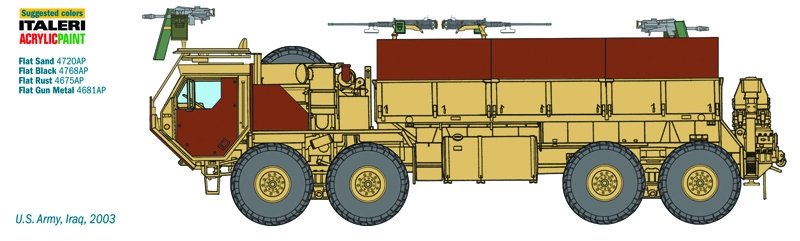 Italeri 6510 HEMTT Gun Truck 1/35 – zdjęcie 5