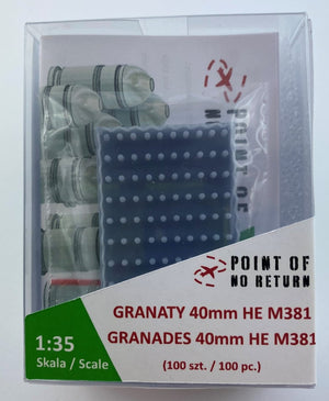 Point of no Return 3522012 Granaty 40mm HE M381 1/35 – zdjęcie 2