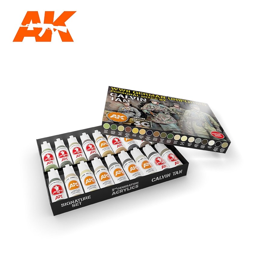 AK Interactive AK11759 SIGNATURE SET – CALVIN TAN 3G COLORS 3GEN SET 18x17 ml – zdjęcie 2