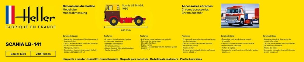 Heller 56773 Starter Kit - Truck LB-141 1/24 – zdjęcie 3