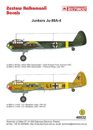 Techmod 48032 - Junkers Ju 88A-4 1/48 – Bild 2