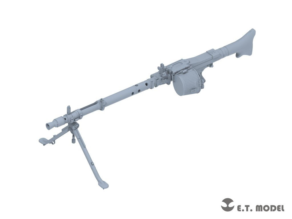 E.T. Model P35-215 WWII German Mg34t Machinegun &amp;amp; Ammo Box 1/35 – zdjęcie 3