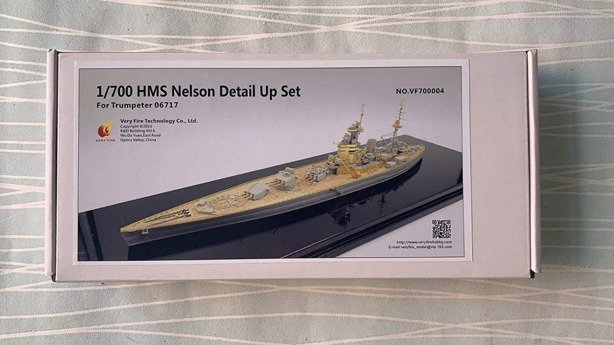 Very Fire VF700004 Battleship HMS Nelson Detail up Set for Trumpeter 06717 1/700 – zdjęcie 2