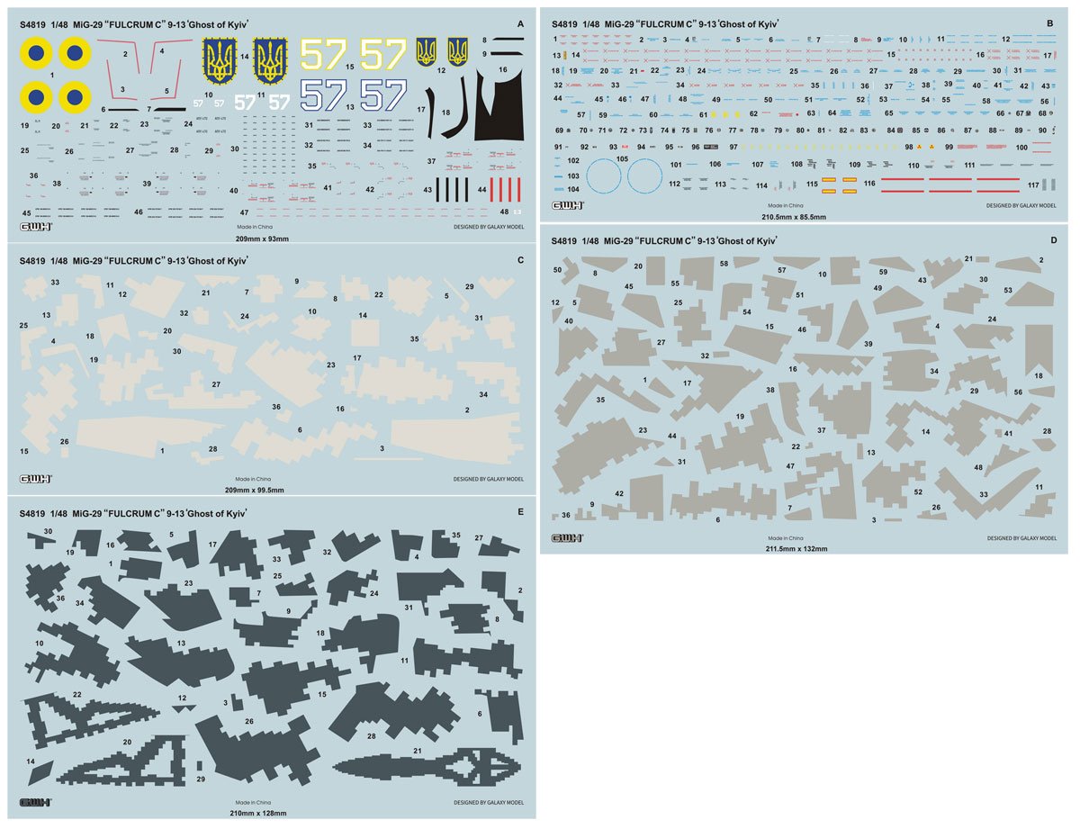 Great Wall Hobby S4819 MiG-29 9-13 &amp;quot;Fulcrum-C&amp;quot; Ghost of Kyiv Limited Edition 1/48 – image 4