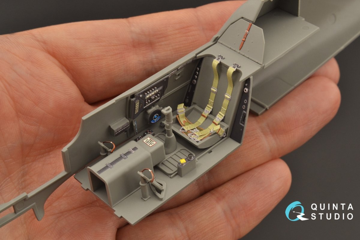 Quinta Studio QD35041 Bf 109G-6 3D-Printed &amp;amp; colored Interior on decal paper (for Border Model kit) 1/35 – image 6