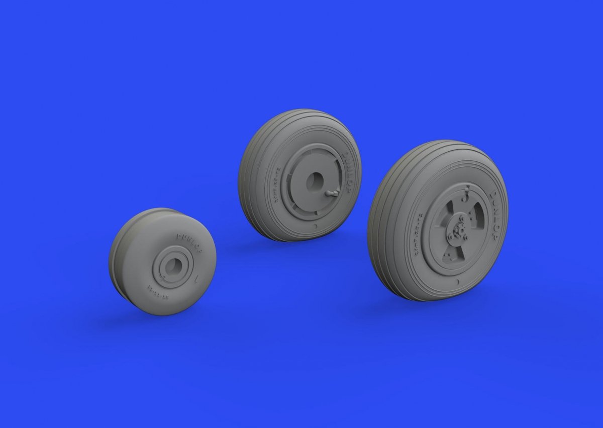 Eduard 648741 Vampire F.3 wheels AIRFIX 1/48 – zdjęcie 2