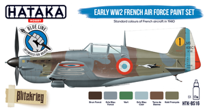 Hataka HTK-BS16 BLUE LINE – Early WW2 French Air Force paint set 6x17ml – image 2