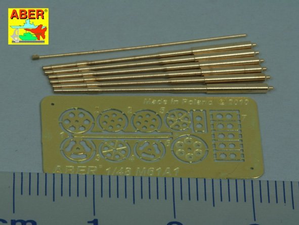 Aber A48 050 Set of barrels for 20 mm gun M61A1used in modern US Force aircrafts 1/48 – zdjęcie 8