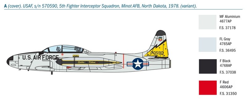 Italeri 1444 T-33A SHOOTING STAR 1/72 – image 12