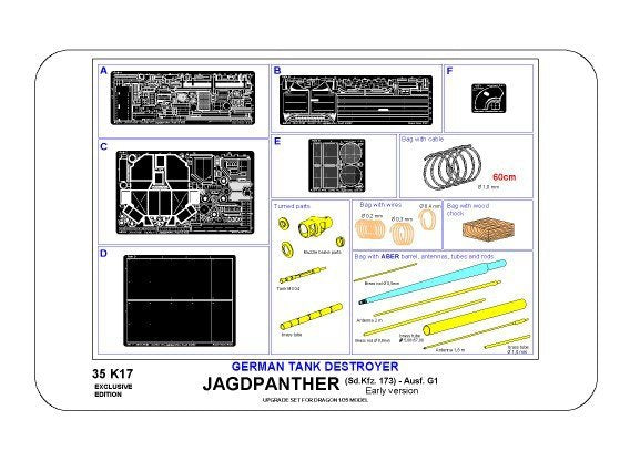 Aber 35K17 Sd,Kfz. 173 Jagdpanther-early version 1/35 – zdjęcie 10