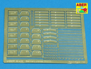 Aber 35A029 Niemieckie tablice rejestracyjne (II Wojna Światowa) 1/35