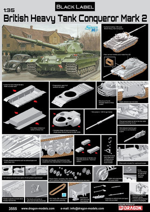 Dragon 3555 British Heavy Tank Conqueror 1/35 – image 3