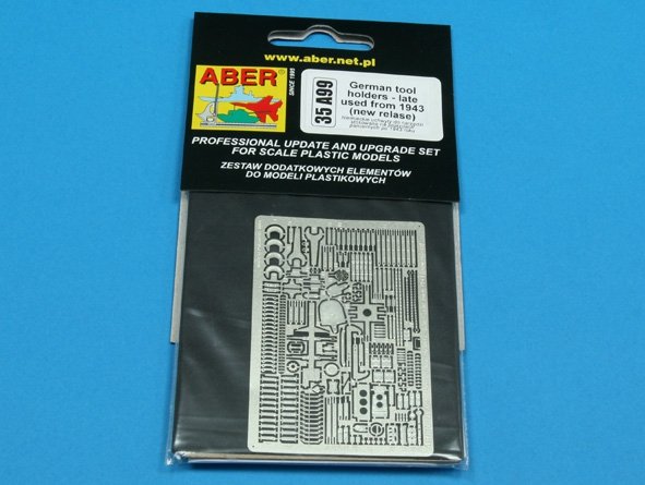 Aber 35A099 German tool holders late used from 1943 (new relase) 1/35 – zdjęcie 3