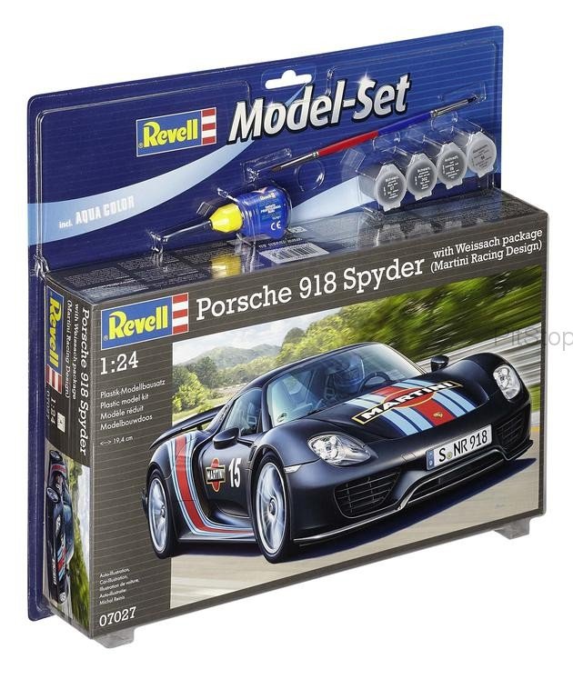 Revell 67027 Porsche 918 Spyder avec kit modèle Weissach 1/24