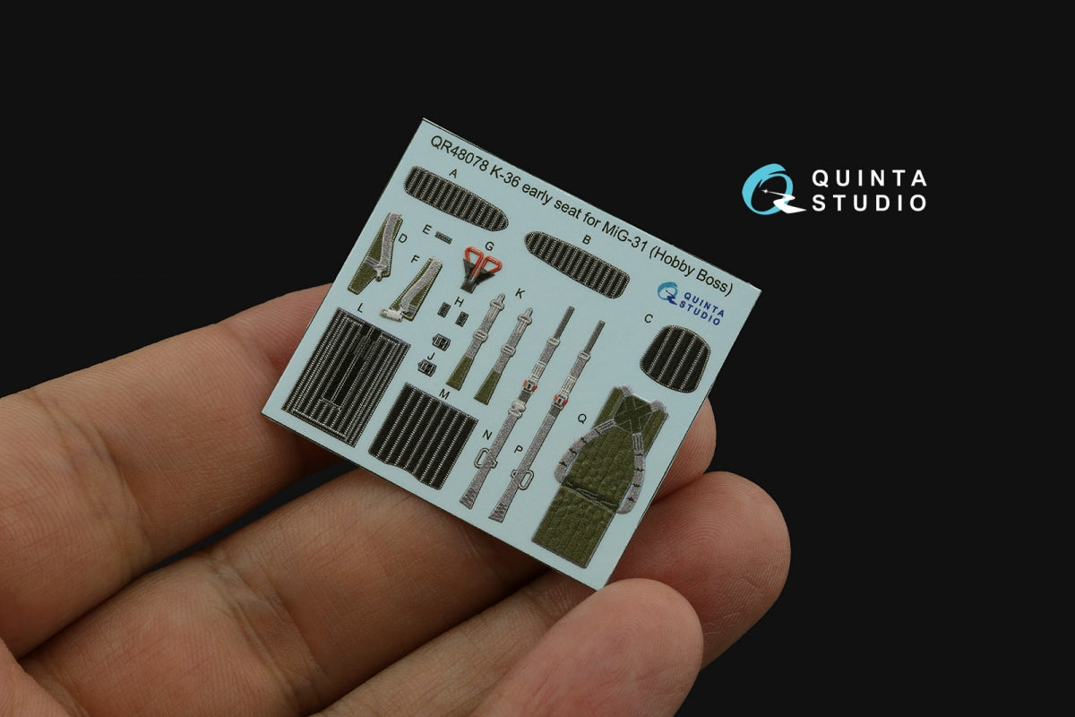 Quinta Studio QD48504 MiG-31B 3D-Printed &amp;amp; coloured Interior on decal paper (Hobby Boss) 1/48 – zdjęcie 7