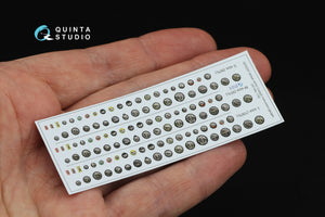 Quinta Studio QD32251 British WWII Cockpit instrument gauges 3D-Printed &amp;amp; coloured Interior on decal paper (All Kits) 1/32 – zdjęcie 3