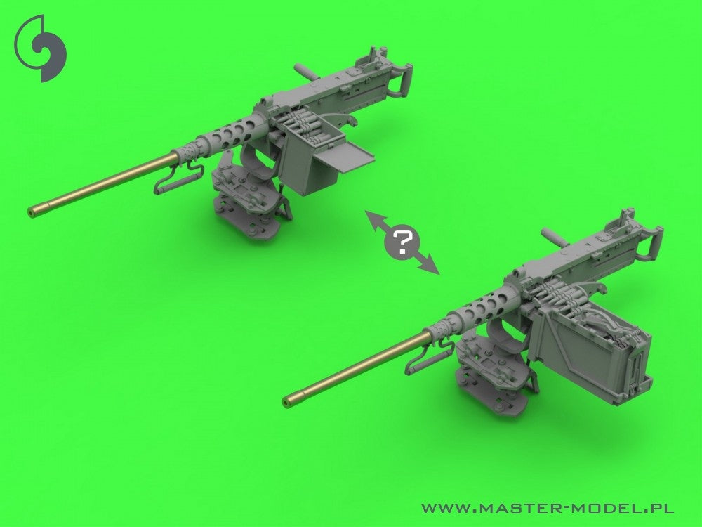 Master GM-35-073 Browning M2HB .50 cal (12,7mm) - do montażu na pierścieniu M49 (karetka D40721 / kołyska D40733 / skrzynka D40731 lub D90078) 1/35 – zdjęcie 12