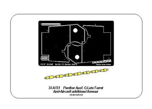 Aber 35A131 Additional anti-aircraft armor for the Panther G 1/35 turret – image 4