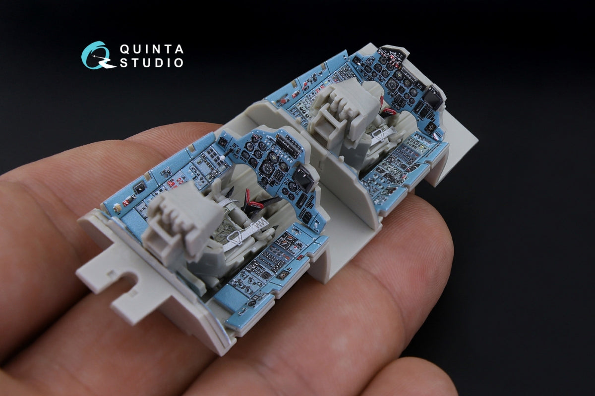 Quinta Studio QD48181 Su-27UB 3D-Printed colored Interior on decal paper (for KittyHawk kit) 1/48 – image 10