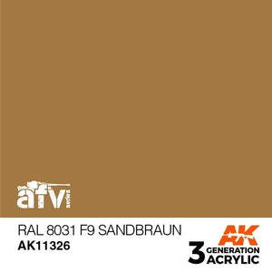 AK Interactive AK11326 RAL 8031 ​​F9 Sandbraun 17ml