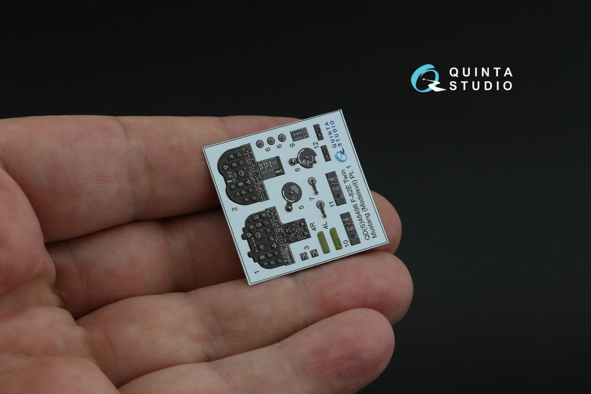 Quinta Studio QD48496 F-82E Twin Mustang 3D-Printed coloured Interior on decal paper (Modelsvit) 1/48 – zdjęcie 5