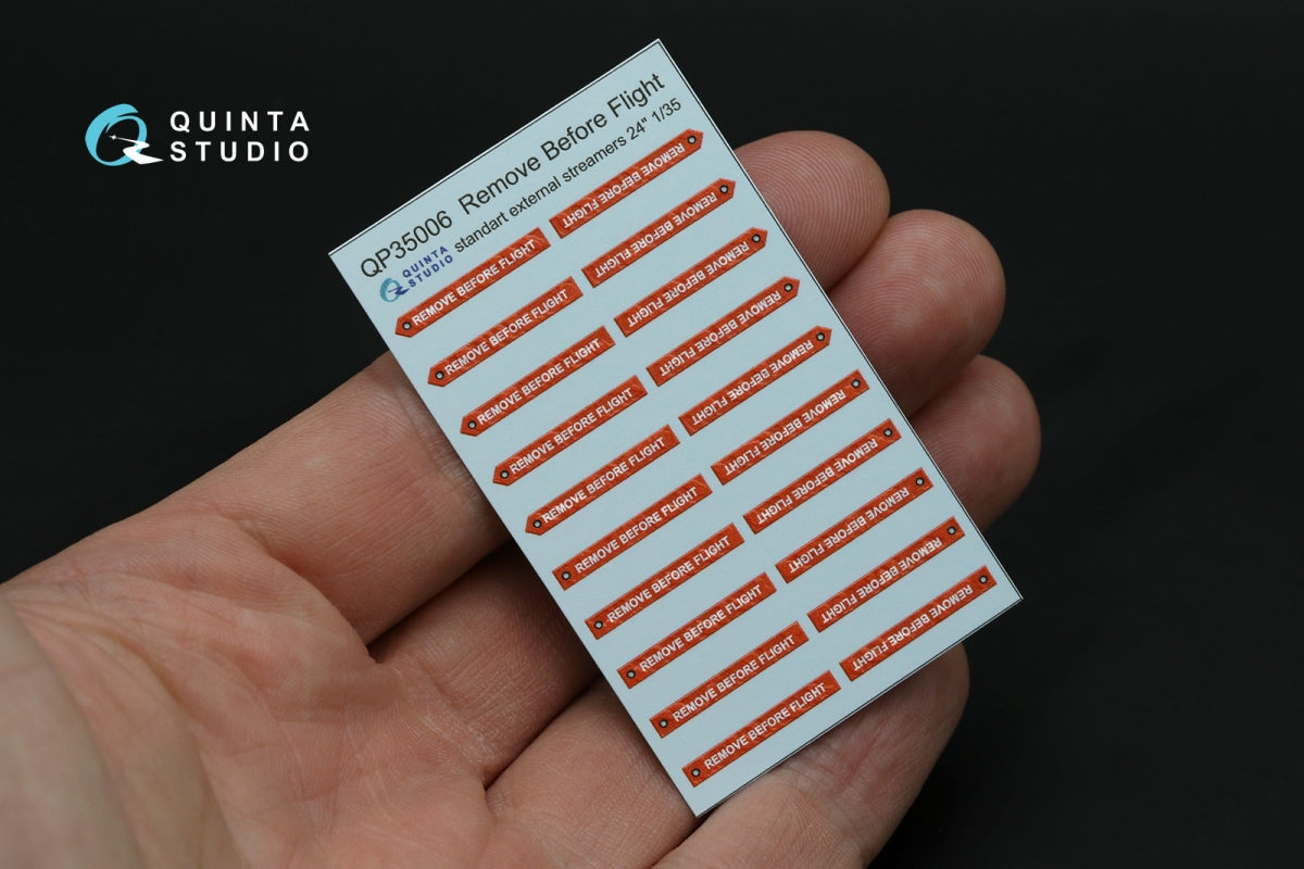 Quinta Studio QP35006 Remove Before Flight standart external streamer 24, 20 Pcs 1/35 – zdjęcie 4