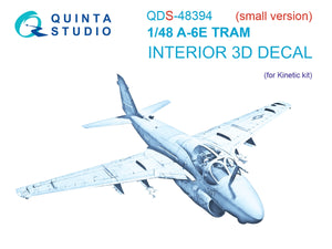 Quinta Studio QDS-48394 A-6E TRAM 3D-Printed &amp;amp; coloured Interior on decal paper (Kinetic) (Small version) 1/48